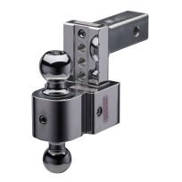 Fastway Trailer Adjustable Aluminum Ball Mount, Anti-Rattle, 4 IN Drop 5 IN Rise, 2 IN & amp,, DT-STBM6400