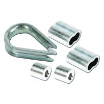 Koch Industries Stop Thimble Sleeve, Aluminum & Zinc Plated, 1/8 2 & 2 & 1/CD, 145121