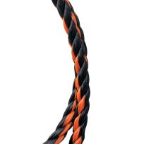 Koch Industries Poly Twisted Rope Orange / Black, 3/8 X 50 FT, 5031235