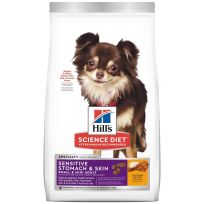 Hill's Science Diet Adult Small & Mini Breed Sensitive Stomach & Skin Chicken & Barley Dry Dog Food, 10439, 4 LB Bag