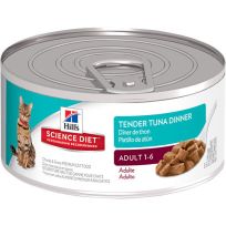 Hill's Science Diet Adult 1-6 Tender Tuna Dinner Chunks & Gravy Canned Cat Food, 1772, 5.5 OZ Can