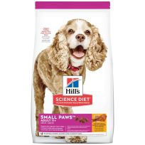 Hill's Science Diet Small Paws Age Defying Chicken, Rice & Barley Dry Dog Food, Adult 11+, 2533, 4.5 LB Bag