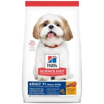 Hill's Science Diet Longevity Small Bites Chicken Rice & Barley Dry Dog Food, Adult 7+, 603799, 15 LB Bag