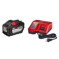 Milwaukee Tool REDLITHIUM High Output HD12.0 Battery Pack with Rapid Charger, M18, 48-59-1200