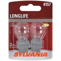 Sylvania 4157 Long Life Mini Bulb, 2-Pack, 4157LL.BP2