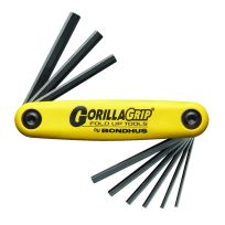 Bondhus Hex GorillaGrip Fold-up Tools, 9-Piece, 12589