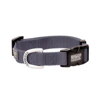 Terrain D.O.G. Nylon Adjustable Snap-N-Go Dog Collar, 07090-50-77, Dark Grey, Medium