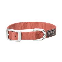 Terrain D.O.G. Nylon Single-Ply Dog Collar, 07-0930-S7-11, Coral, 5/8 IN x 11 IN