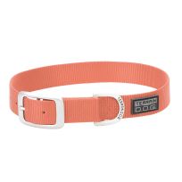 Terrain D.O.G. Nylon Single-Ply Dog Collar, 07-0932-S7-21, Coral, 1 IN x 21 IN