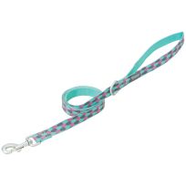 Terrain D.O.G. Patterned Dog Leash, 07-5615-C9-4, Hurricane Blue, 3/4 IN x 4 FT