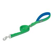 Terrain D.O.G. Reflective Neoprene Lined Dog Leash, 07-5621-R6-4, Green, 1 IN x 4 FT