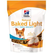 Hill's Science Diet Natural Baked Light Small Biscuits With Real Chicken Dog Treats, 10566, 8 OZ Bag