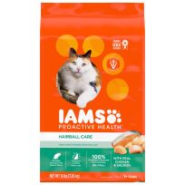 IAMS Adult Hairball Care Dry Cat Food with Chicken and Salmon Cat Kibble, 10178577, 16 LB Bag