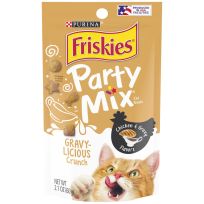 PURINA Friskies Party Mix Cat Treats Gravy-Licious Crunch, 2.1 OZ