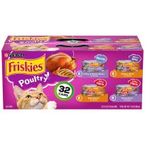 PURINA Friskies Poultry Cat Food, 32-Pack, 5.5 OZ Can