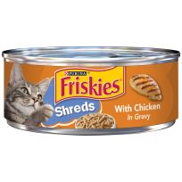 PURINA Friskies Shreds With Chicken In Gravy Cat Food, 5.5 OZ Can