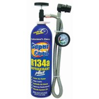 TSI Supercool Super Cool Refrigerant Plus with Heavy Duty Charging Hose & Gauge, 64823, 19 OZ