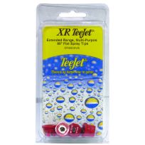 Teejet Extended Range, Multi-Purpose 80 Degree Flat Spray Tips, XR8004VS, 4-Pack, 7771143