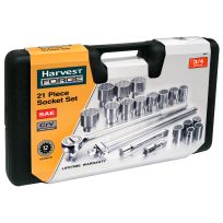 Harvest Forge 3/4 IN Drive Socket Set, SAE, 21-Piece, 86826