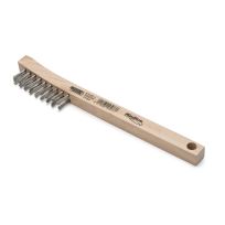 Lincoln Electric Stainless Steel Brush  with Wood Handle, KH581