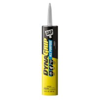 DAP DynaGrip All Purpose Construction Adhesive, 7079827501, White, 10.3 OZ