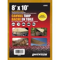 Erickson Canvas Tarp, 57072, 8 FT x 10 FT