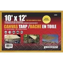 Erickson Canvas Tarp, 57074, 10 FT x 12 FT