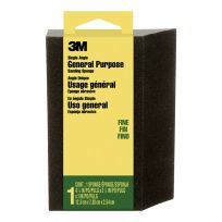 3M Sanding Sponge, 4.875 IN x 2.875 IN x 1 IN, Fine Grit, CP-040