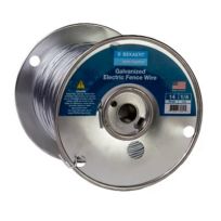 Bekaert 14 Gauge 1320 FT Galvanized Electric Fence Wire, 118220