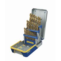 Irwin Titanium Nitride Coated Drill Bit Set With Case, 29-Piece, 3018003