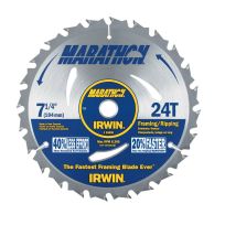 Irwin Marathon Circular Saw Blades, 24T, 7-1/4 IN, 2001060