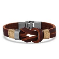 Montana Silversmiths Stronger Together Leather Bracelet, BC5042