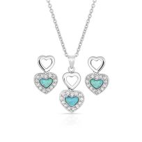 Montana Silversmiths River Lights in Love Jewelry Set, JS2537