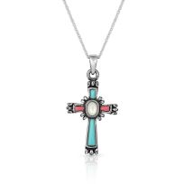 Montana Silversmiths Faith Beaming Cross Neckleace, NC4911