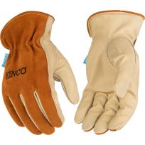 Kinco Men's HydroFlector Water-Resistant Premium Grain & Suede Cowhide Driver