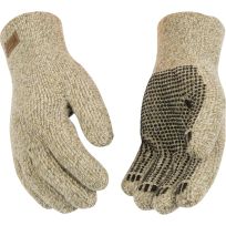 Kinco Alyeska Lined Knit Shell Full-Finger, 5299-L, Brown / Tan, Large