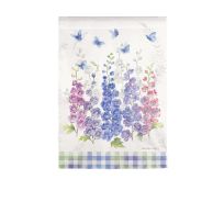 Evergreen Delphiniums Garden Satin Flag, 14A10305