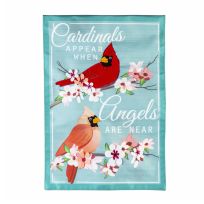 Evergreen Angels are Near Garden Linen Flag, 14L10737