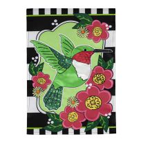 Evergreen Spring Hummingbird Garden Applique Flag, 169452