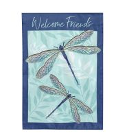 Evergreen Pair of Dragonflies Garden Applique Flag, 169261