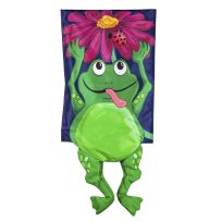 Evergreen Jumping Frog Kickin Garden Flag, 169515MBL