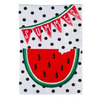 Evergreen Summer Watermelon Garden Burlap Flag, 14B10400