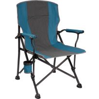 Backyard Expressions Folding Hard Arm Chair with Cupholder, 910983