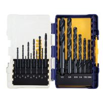 Irwin Black Oxide Metal Index Drill Bit Set, 18-Piece, 314018