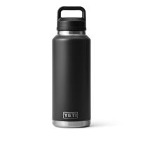 YETI® Rambler® Bottle with Chug Cap, 21071210003, Black, 46 OZ