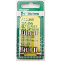 Littelfuse Assortment Fuse Agc 3ag 32v, 25a-35a, 0AGC0005ZP