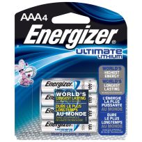 Energizer Ultimate Lithium Battery, 4-Pack, L92SBP-4, AAA