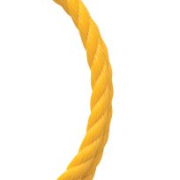 Koch Industries Poly Twisted Rope Yellow, 1/2 IN Diameter, 5001645, Bulk - Price Per Foot