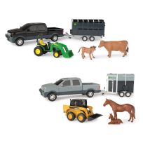 ERTL Replica John Deere Animal Hauling 1:32 Set, Assorted, 37656V