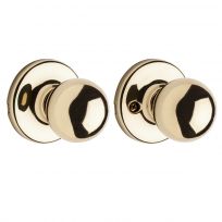 Kwikset Polo Hall / Closet Knob, 92001-516, Polished Brass